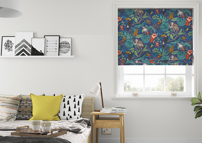 Rain Forest, Marine - Twist&Fit Roman Blind - Image 3